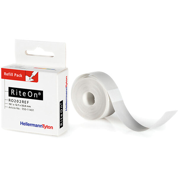 HellermannTyton Etiketten 12,7x50,8mm Pack a 150St RO202REF-1401-WH